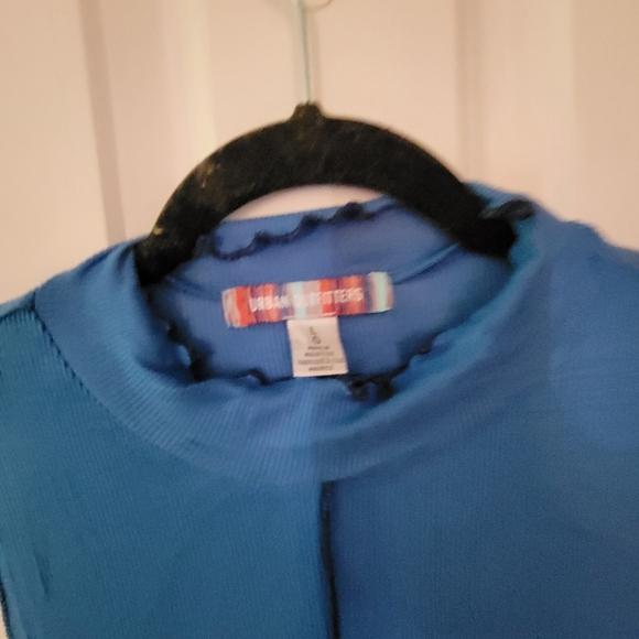 NWT urban outfitters blue summer dress M L - Picture 3 of 6